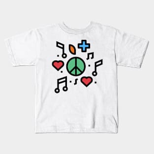 Music Icons art Kids T-Shirt